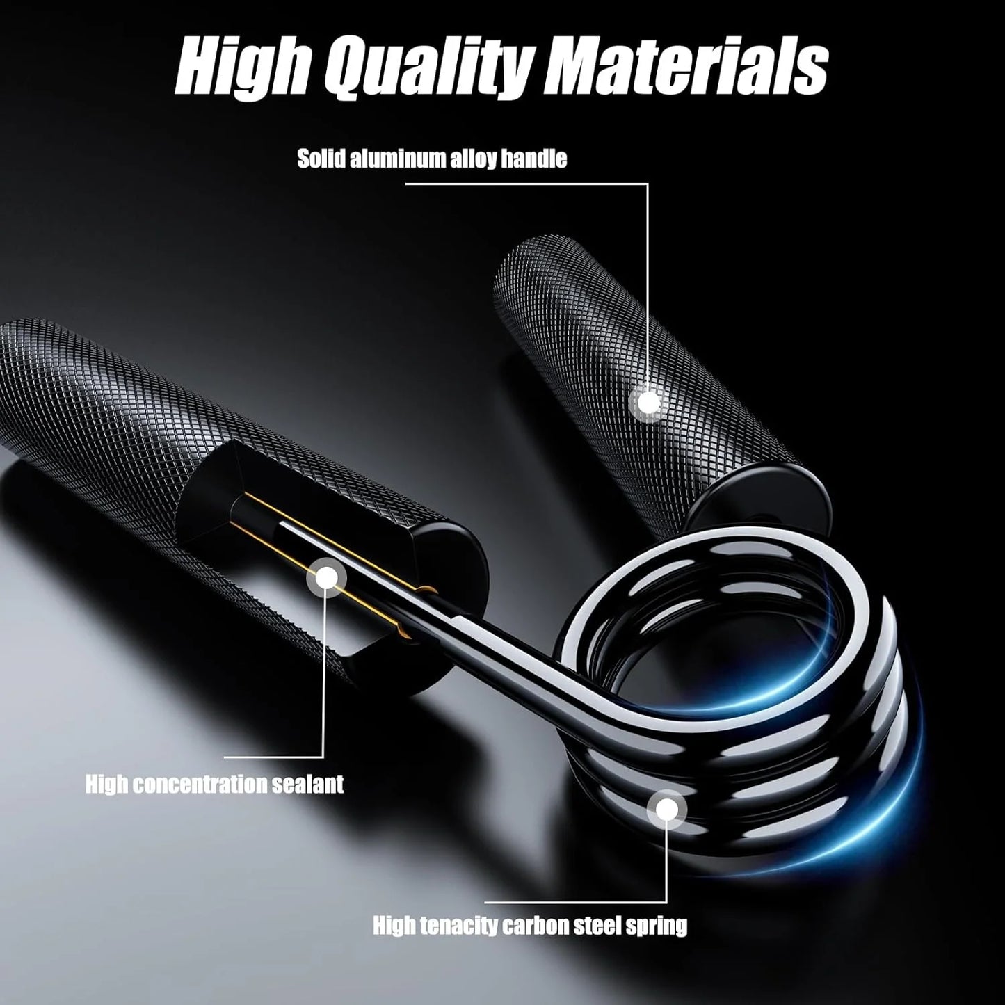 Heavy Duty Aluminum Alloy Grip Hand Gripper Forearm Wrist Strength Training Equipment