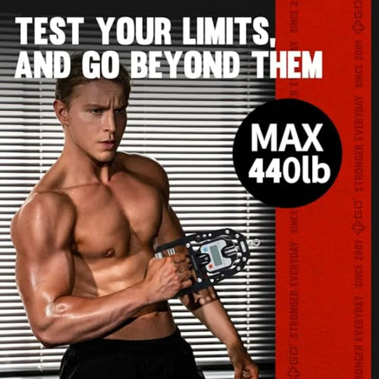 440 Lbs (200 Kgs)Digital Hand Dynamometer Grip Strength Measurement Electronic Hand Grip Strength Tester Grip Strengthener Hand