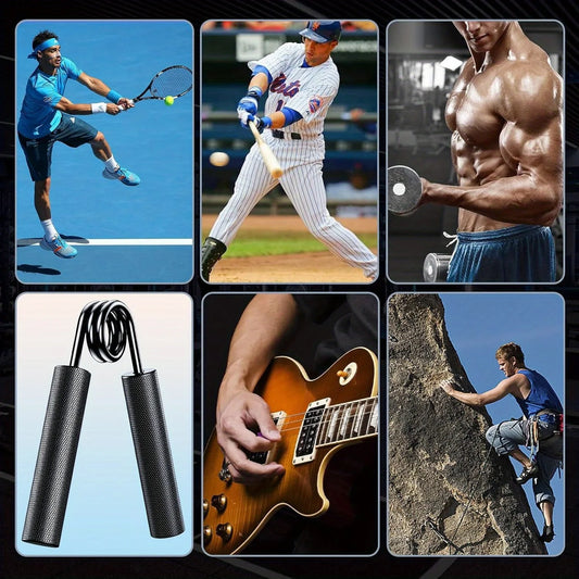 Heavy Duty Aluminum Alloy Grip Hand Gripper Forearm Wrist Strength Training Equipment