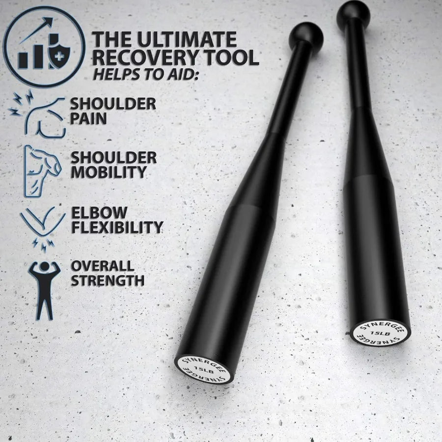 Steel Indian Clubs 15lb (Pair) — Power Clubs for Grip & Forearm Strength