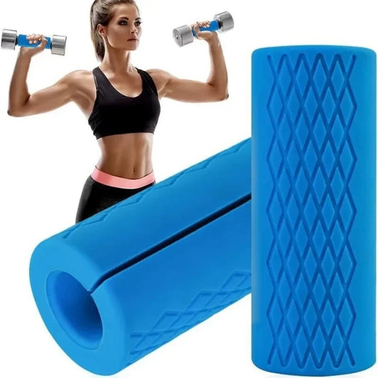 Grip Fat Bar Dumbbell Fat Barbell Grip Thick Bar Grips for Weightlifting Fitness Bar Handle Silicone Non-Slip Protective Pad