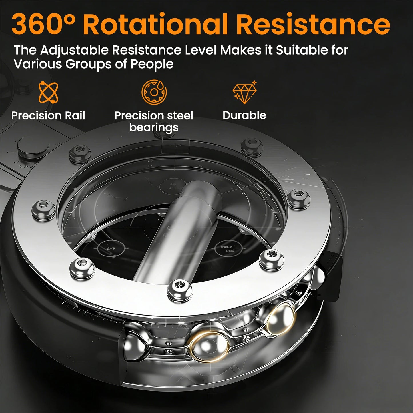 Rotator Machine Multifunctional Grip Strength Trainer Adjustable Forearm Exerciser