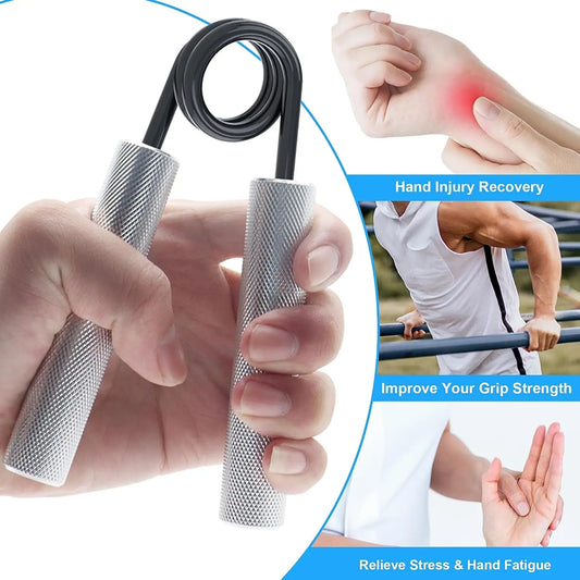 6-Pack Heavy Hand Gripper Set — Progressive Spring Steel Grippers with Sponge Sleeve