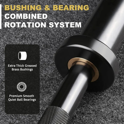 Premium 4ft Barbell — 500 lbs Capacity, 2-Inch Olympic Bar
