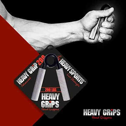 Heavy Grips Hand Gripper Set — 3 Levels: 100lb, 150lb, 200lb