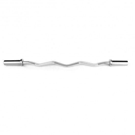 47-Inch Chrome Steel Olympic Barbell — Home Gym Fitness Bar