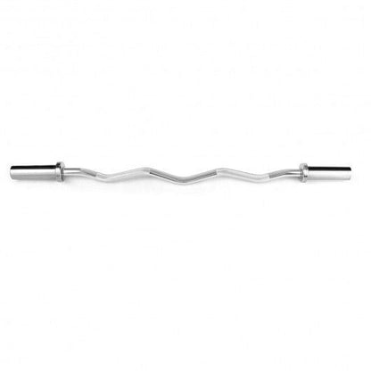 47-Inch Chrome Steel Olympic Barbell — Home Gym Fitness Bar