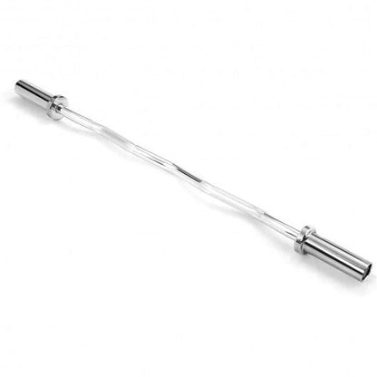 47-Inch Chrome Steel Olympic Barbell — Home Gym Fitness Bar
