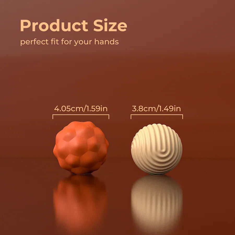 2pcs Extra Large Silicone Grip Strengthener Balls, Upgrade Hand Exercise Set, Durable Finger and Palm Sports Tool Massage Tools