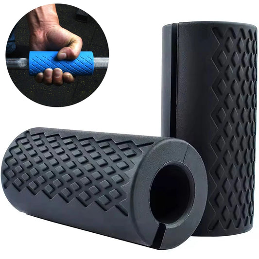 Grip Fat Bar Dumbbell Fat Barbell Grip Thick Bar Grips for Weightlifting Fitness Bar Handle Silicone Non-Slip Protective Pad
