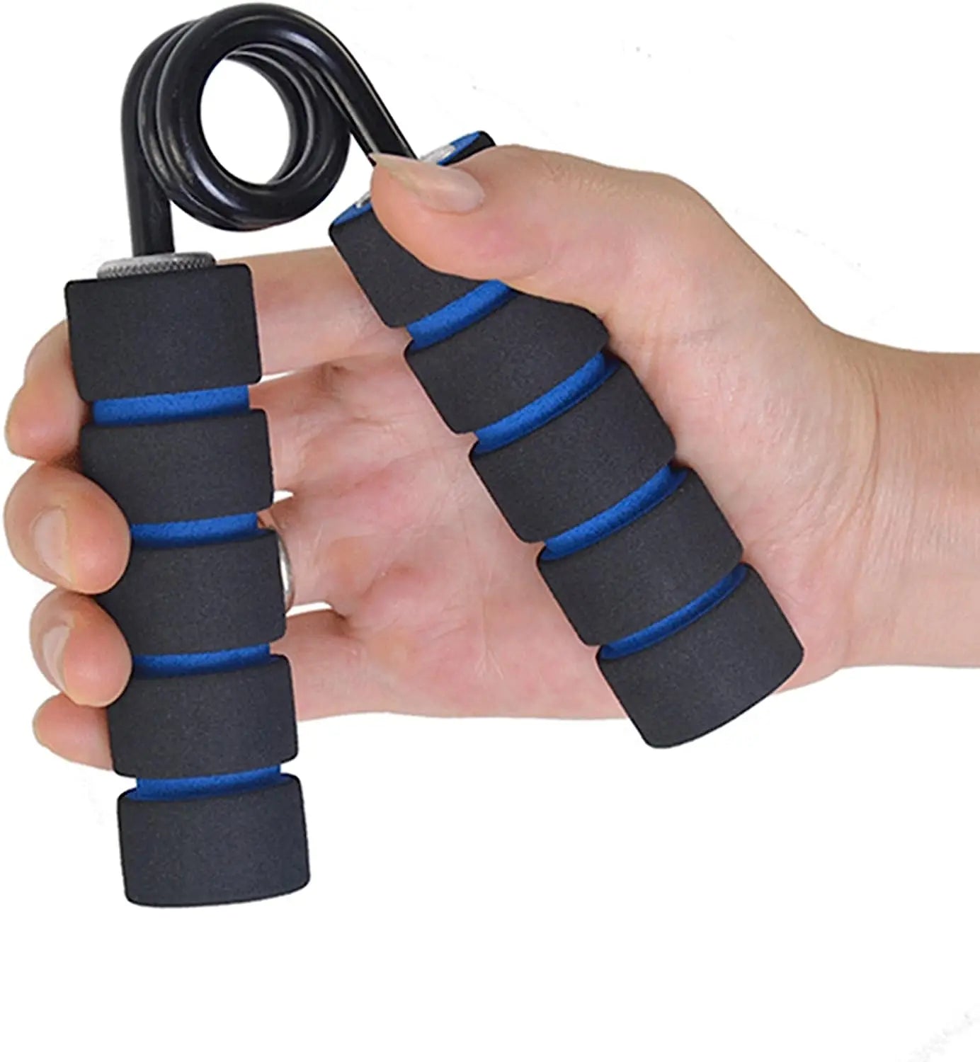 6-Pack Heavy Hand Gripper Set — Progressive Spring Steel Grippers with Sponge Sleeve